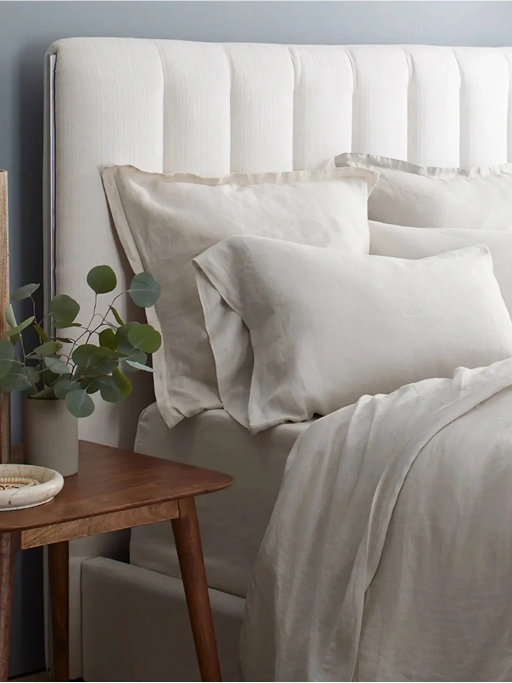 Quince Linen Euro Pillow Sham in Light Beige